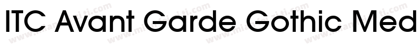 ITC Avant Garde Gothic Medium字体转换